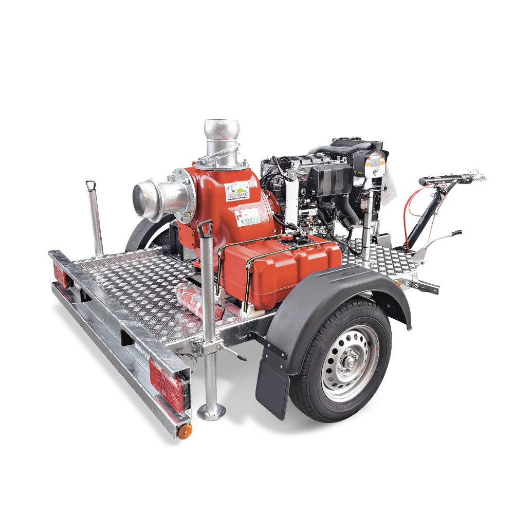 MOTORPUMPS ON ROAD TRAILER
